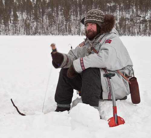Ice Fishing -   Gary Waidson - Ravenlore Bushcraft and Wilderness skills.