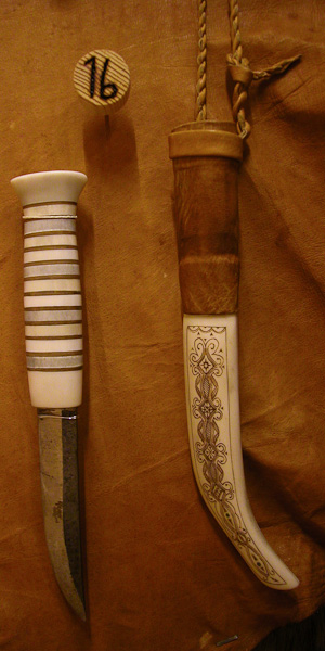 Saami knife and sheath