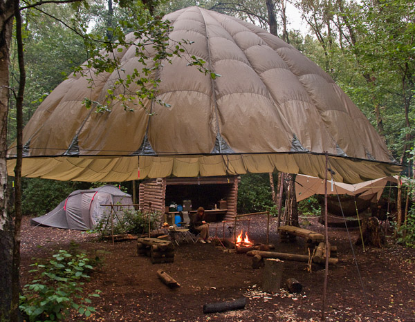 Parachute canopy Shelter -  2017 - Gary Waidson - Ravenlore